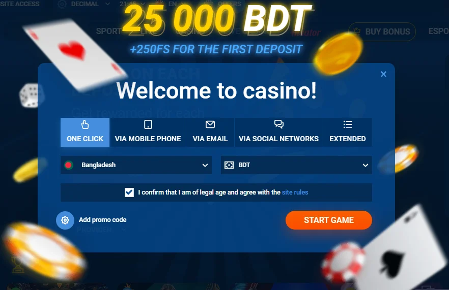 Casino registration Mostbet Bangladesh